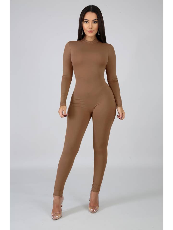 5besties inc - Wholesale Jumpsuit - Women's - MOCK NECK CATSUITS5