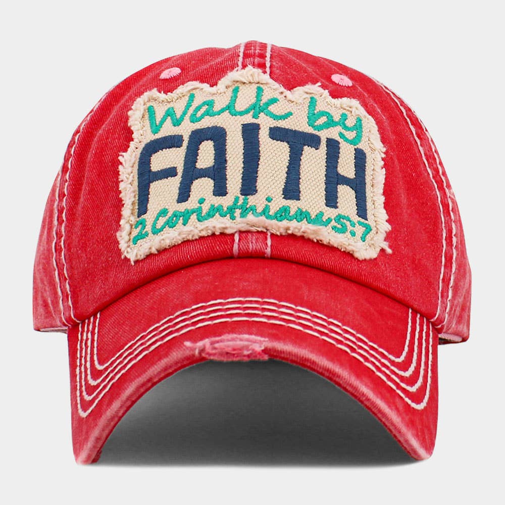 Sensibling Corp. - Wholesale Baseball Cap - Women's - WALK BY FAITH Vintage Baseball Cap6
