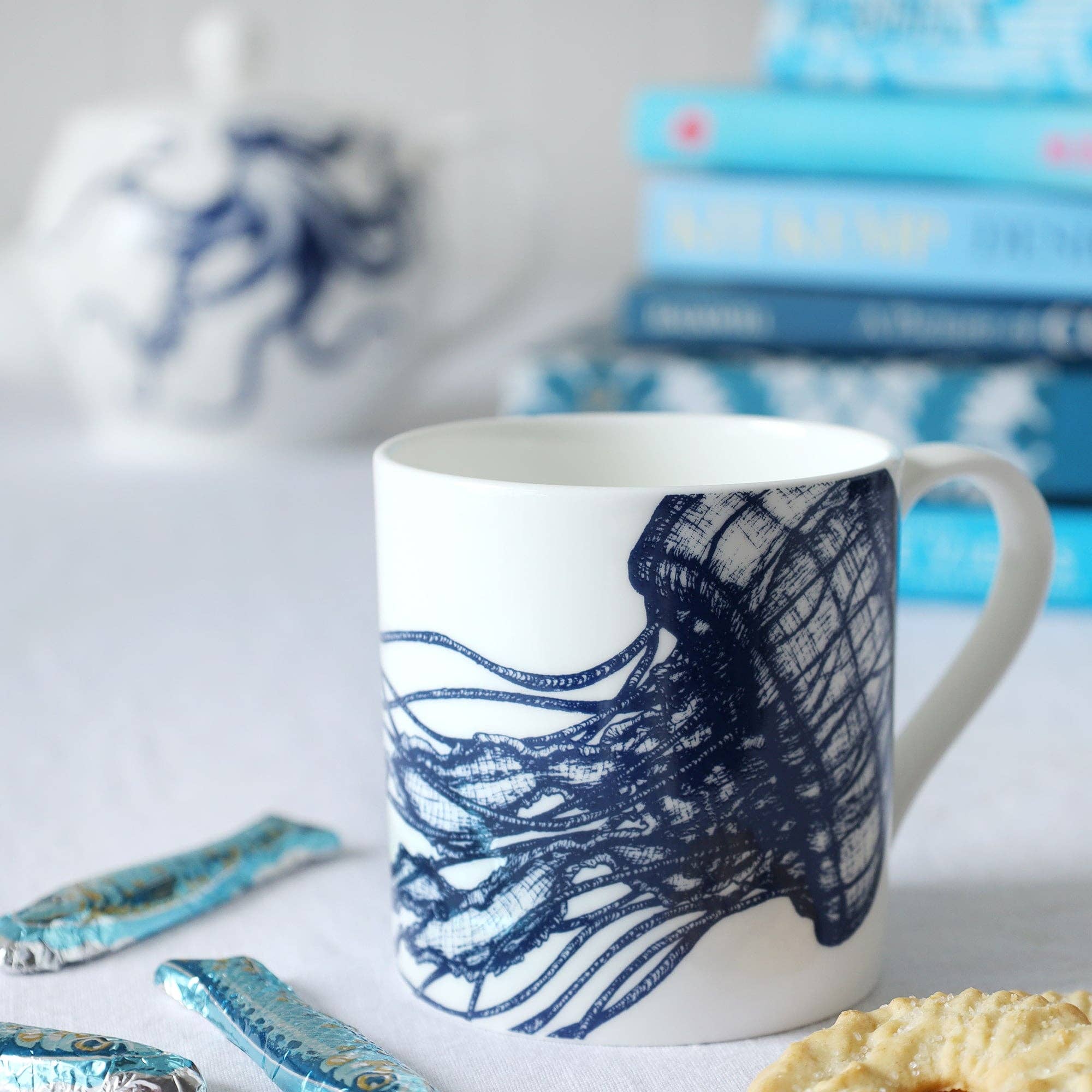 Wholesale Bone China Jellyfish Mug for your store Faire