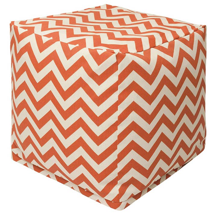 Majestic Home Goods Cubo de chevron naranja quemado para venta al por mayor de Majestic Home Goods