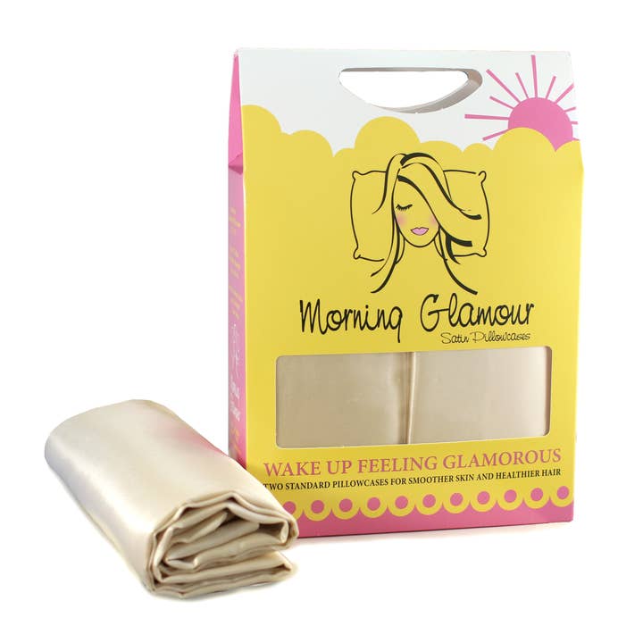 Morning Glamour - Wholesale Bedding Pillowcase/Sham - Signature 2PK Satin Pillowcase- STANDARD/QUEEN