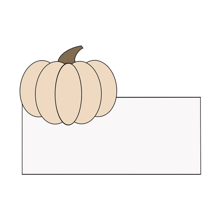 Pumpkin Name Plaque for wholesale by Maison’s Custom Cutters