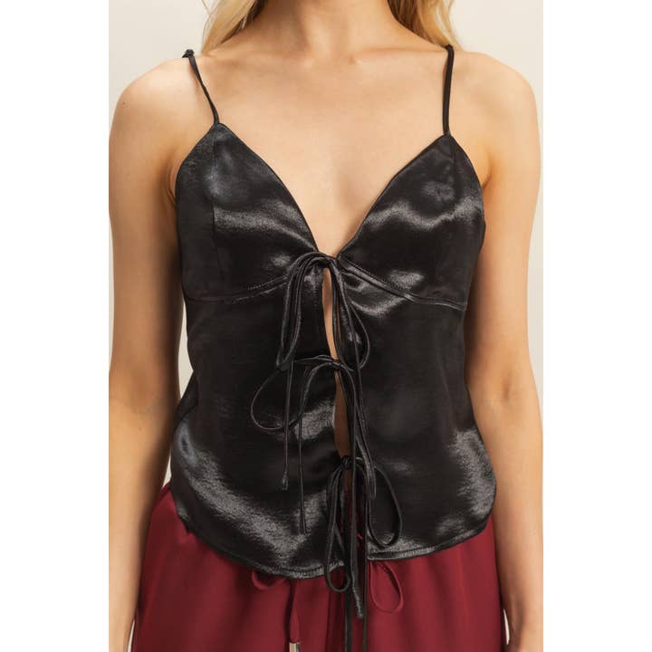 HYFVE - Wholesale Camisole - Women's - Chic Satin Lace-Up Camisole23