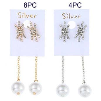 Atlas Fashion - Wholesale Dangle Earrings - JAE27183 - Korean Style Pearl Earring1