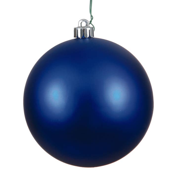 Vickerman 2.4" Cobalt Blue Matte Ball Ornament, 24 per Bag for wholesale on Faire