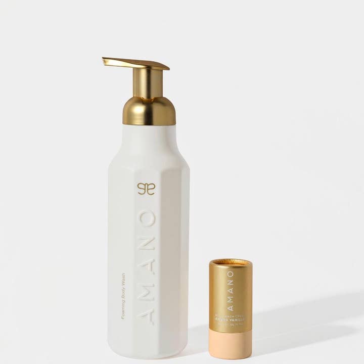 Amano beauty - Wholesale Body Wash/Shower Gel - AMBER VANILLA CRYSTAL BODY WASH STARTER KIT2