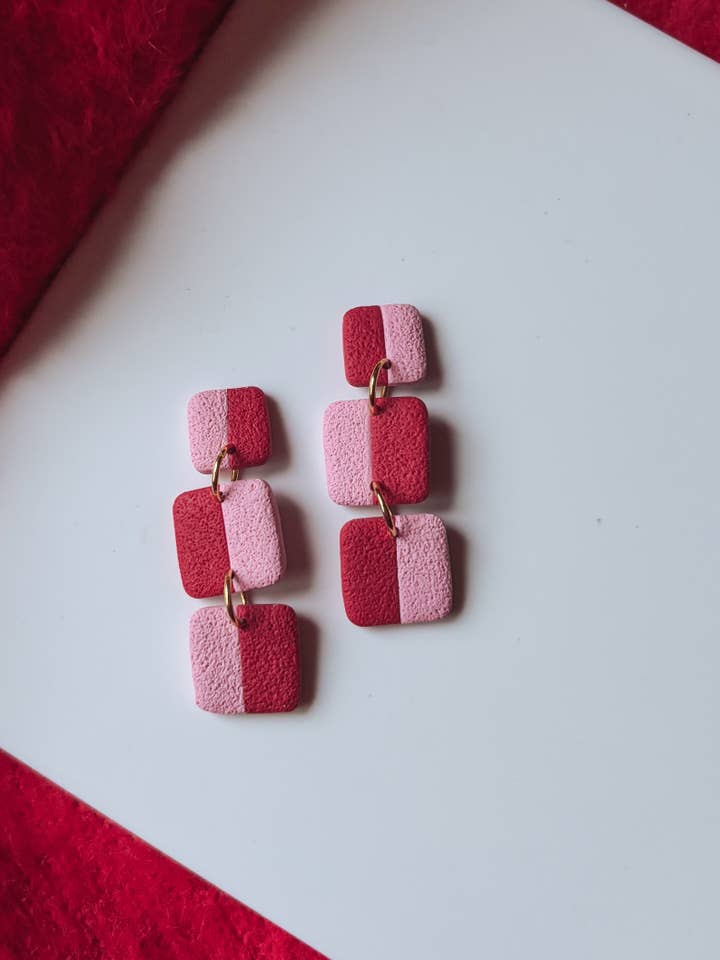 Orecchini geometrici per San Valentino, regali per il Galentine's Day per la vendita all'ingrosso da parte di Placed by Grace