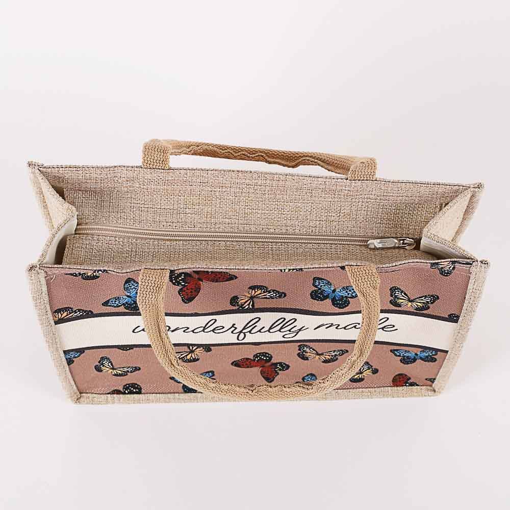 Swanson Christian Products - Wholesale Tote Bag - Women's - Tote Canvas Wonderfully Made Butterflies3