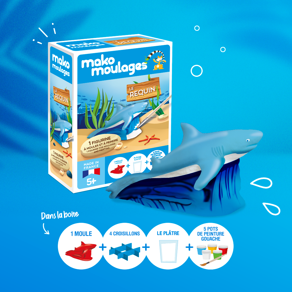 Mako Créations - Wholesale DIY Craft Kit - Kids - Mako “The Shark” Castings1