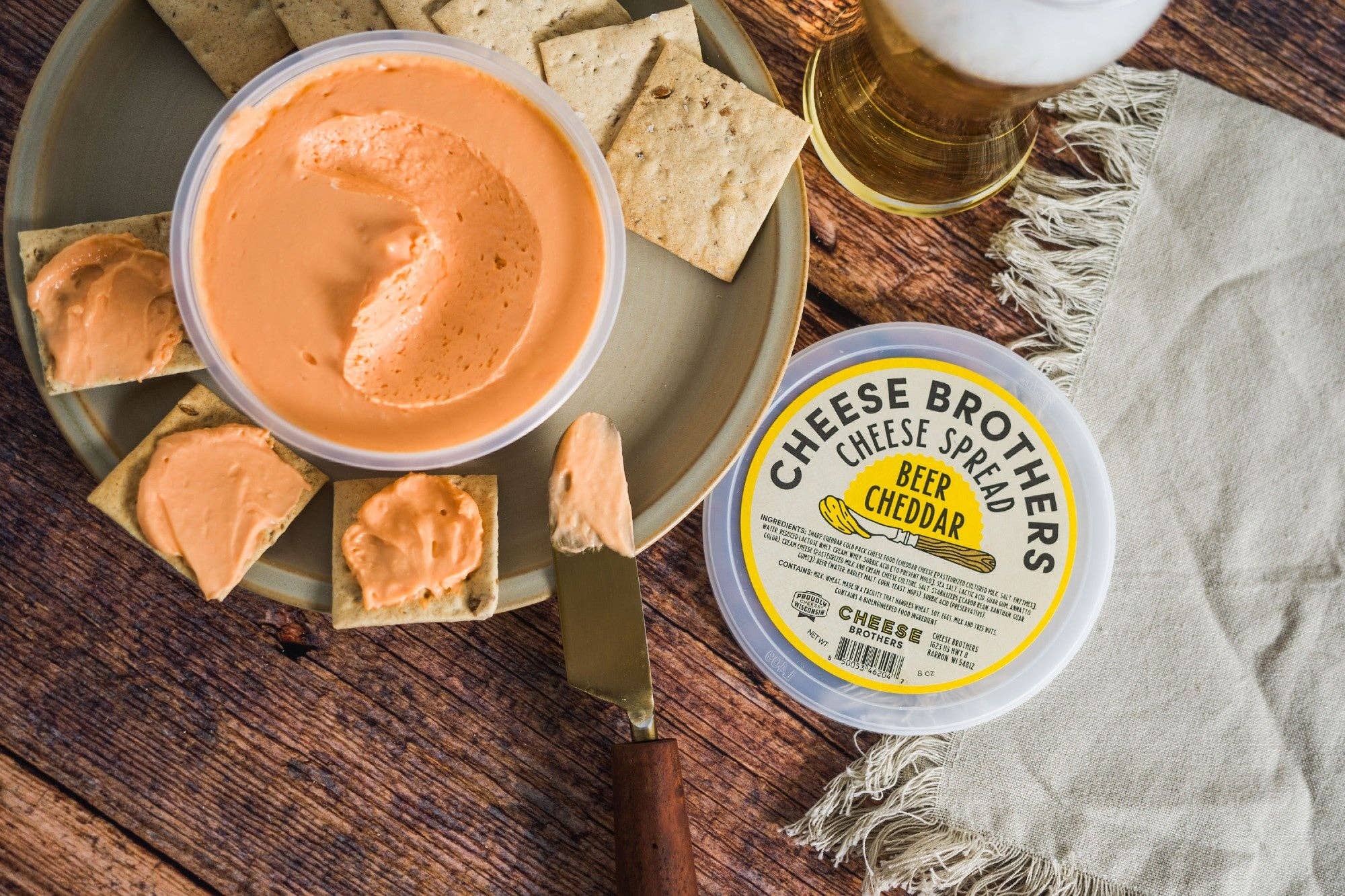 Cheese Brothers - Wholesale Cheese - Beer Cheddar Cheese Spread