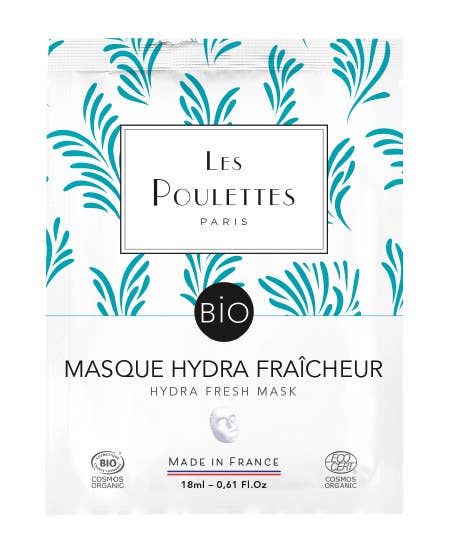 Les Poulettes Paris - Wholesale Skincare Face Mask - Cosmos Organic Certified Organic Hydra Freshness Cotton Mask2