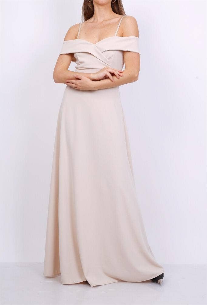 Alice'Desir - Wholesale Gown - Women's - 8892 A-line dress with boat neckline24