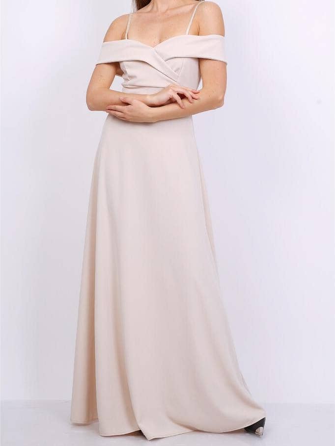 Alice'Desir - Wholesale Gown - Women's - 8892 A-line dress with boat neckline24