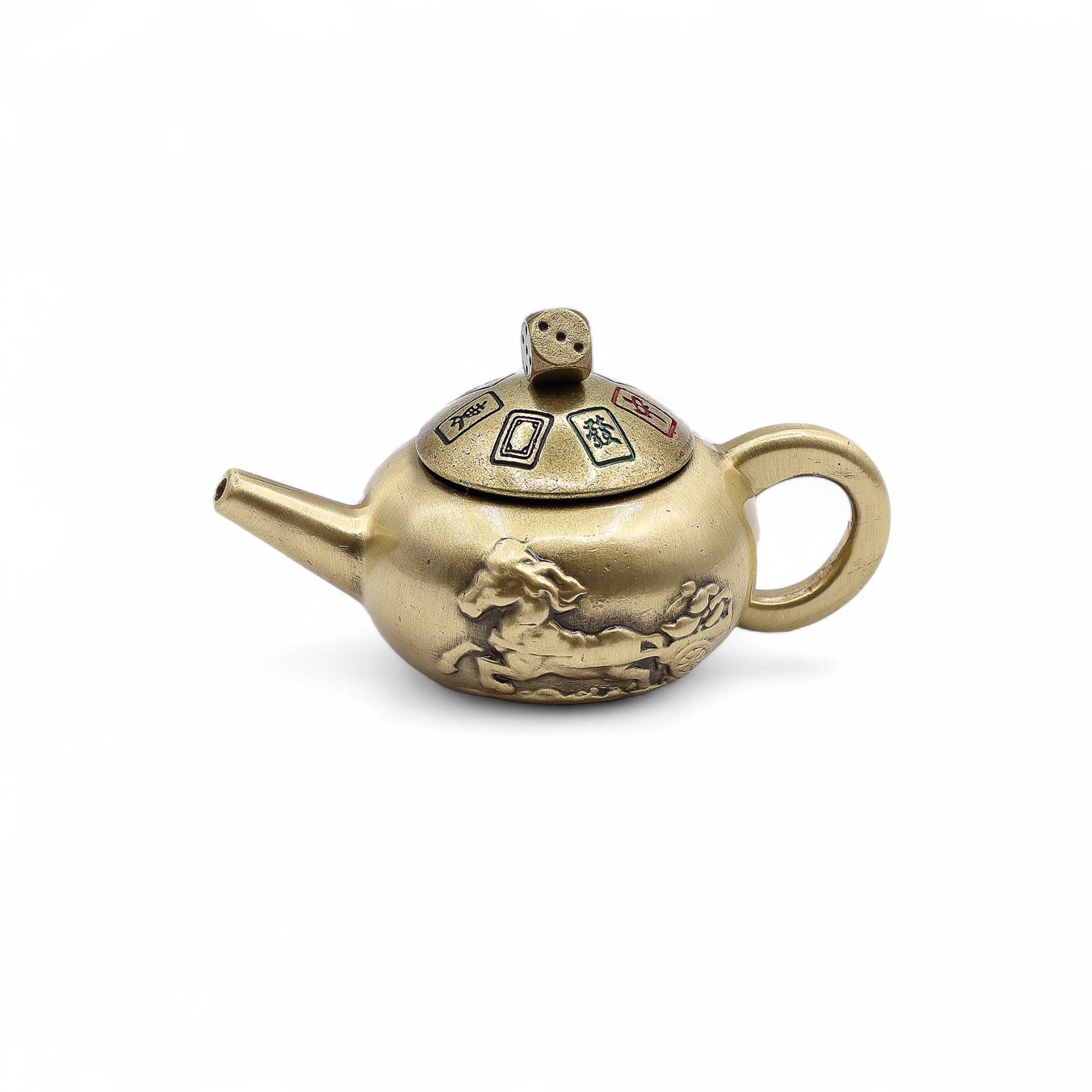 AWGifts Europe - Wholesale Tea Pot - 3x Feng Shui Fortune - Lucky Teapot with Dice Spin