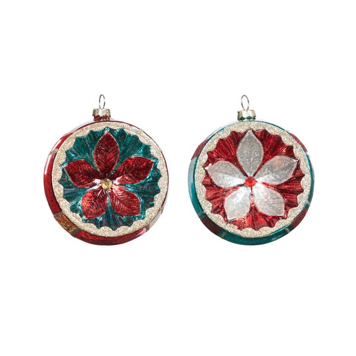 Park Hill Collection - Wholesale Ornament Set - Park Hill Collection Vintage Pattern Reflector Ball Ornament