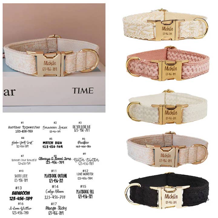 Engraved Dog Collar and other Purchase Wholesale personalized dog collar. Free Returns & Net 60 Terms on Faire trending on Faire.