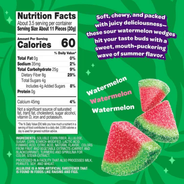I Got Your Candy - Wholesale Gummy - Joyride Sour Watermelon Wedges Box 3.5oz - 10ct1