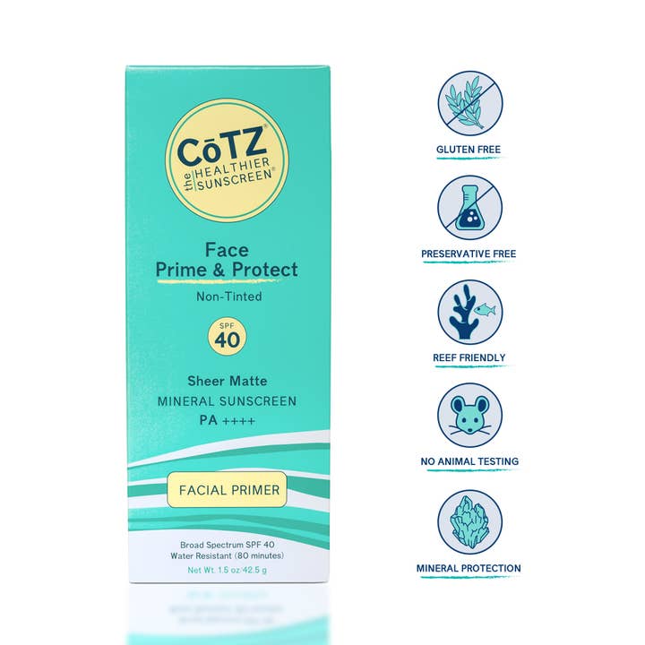 CoTZ The Healthier Sunscreen - Vente Crèmes solaires - Face Prime & Protect FPS 40 non teintée4
