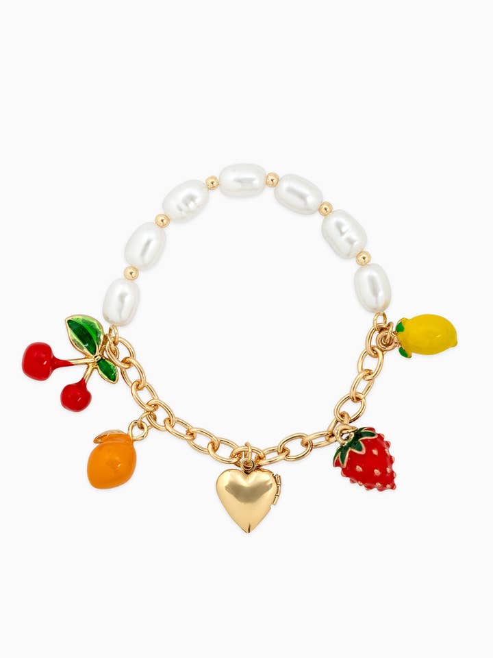 Fruit Charm Locket Half Chain Bracelet for wholesale by Sessori