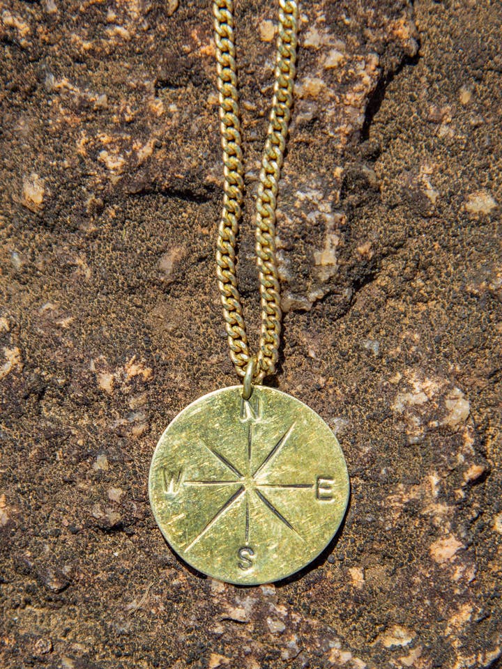 Compass Necklace for wholesale by Grain of Rice Project