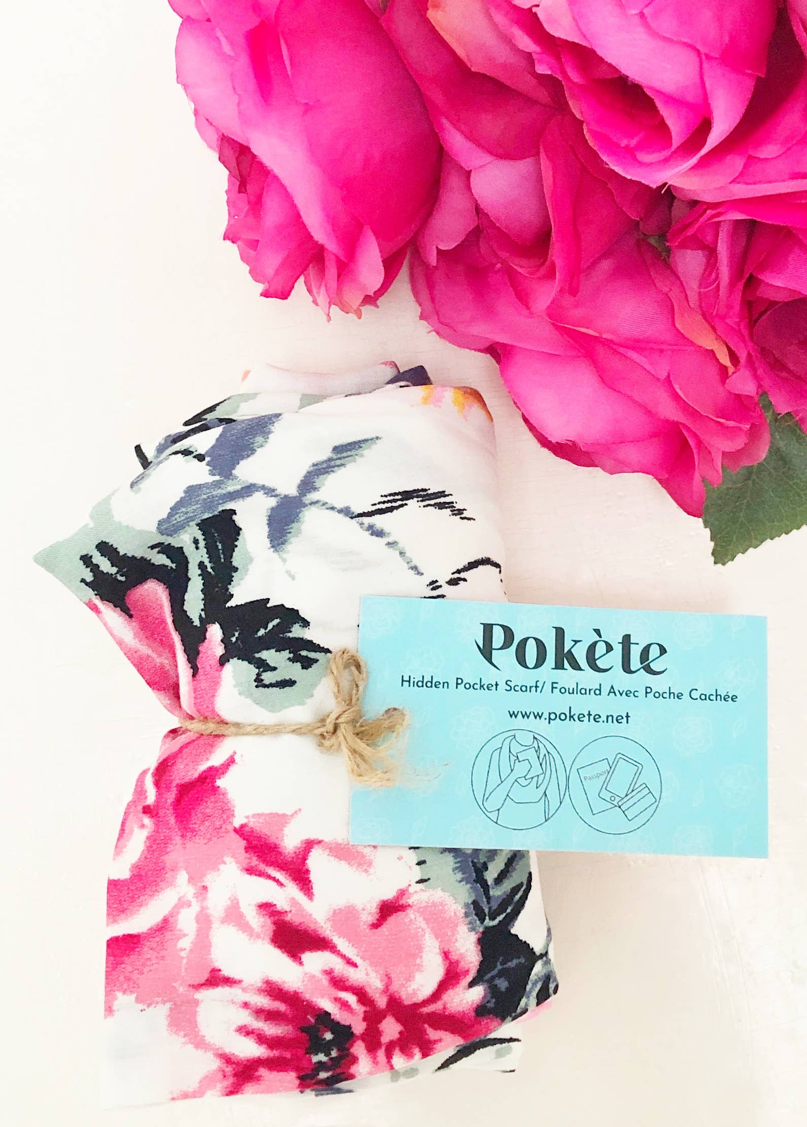 Pokète Inc - Wholesale Scarf - Women's - Debbie Hidden Pocket Scarf - On the Go5