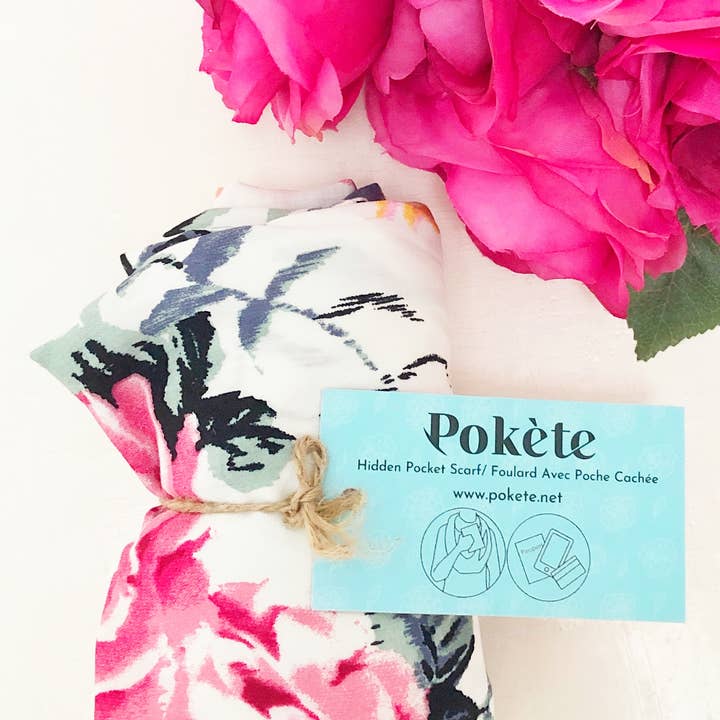 Pokète Inc - Wholesale Scarf - Women's - Debbie Hidden Pocket Scarf - On the Go5