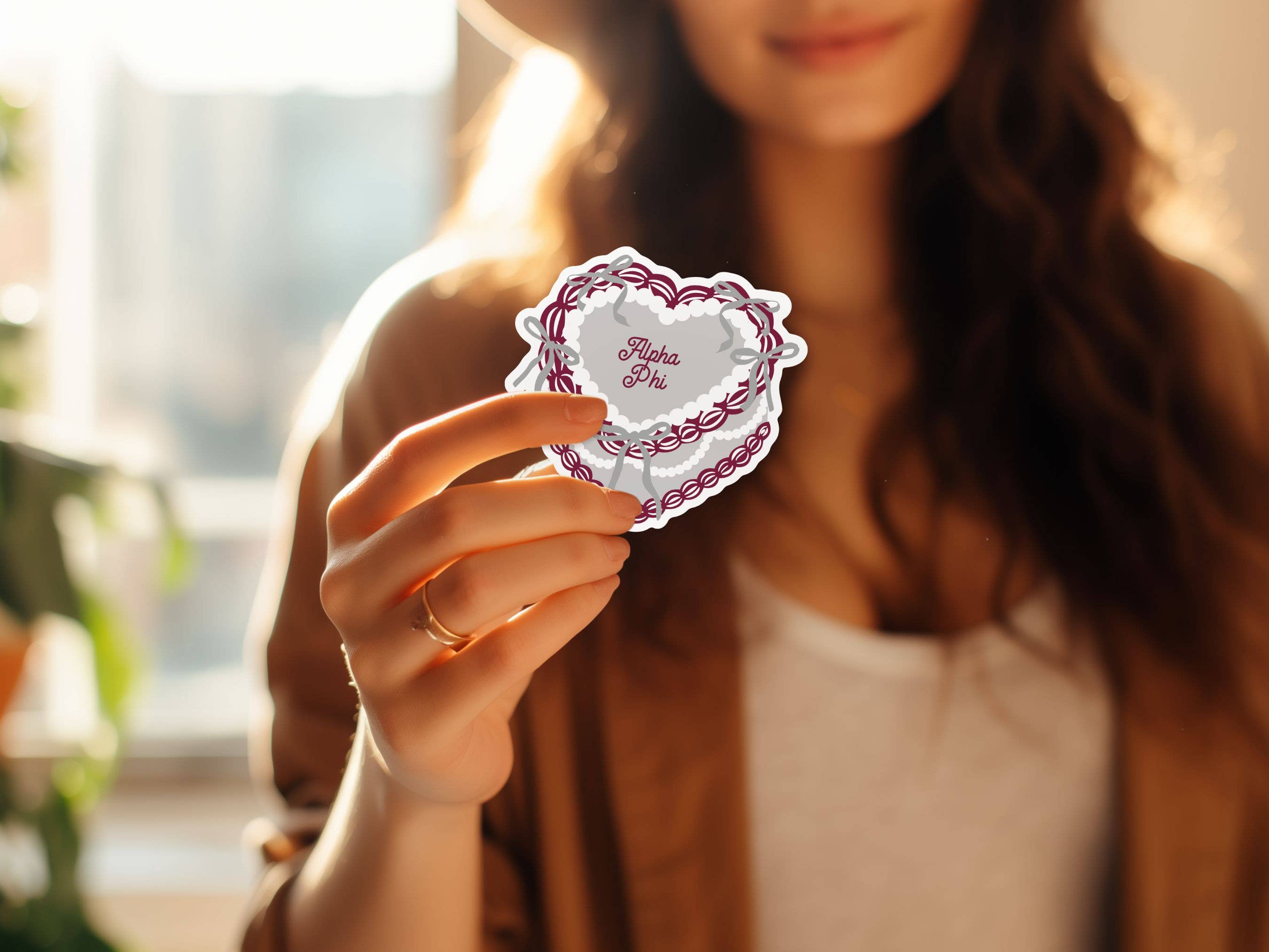 Aspen and Lark - Wholesale Sticker - Alpha Phi Sticker - Cake3