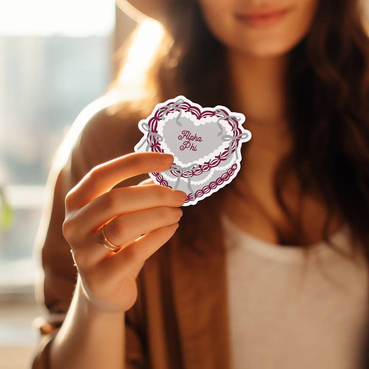 Aspen and Lark - Wholesale Sticker - Alpha Phi Sticker - Cake3