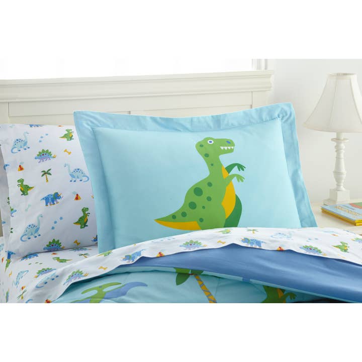 Wildkin - Vendita all'ingrosso Set di lenzuola - Bambini e neonati - Dinosaur Land 7 pz Cotone Letto in una Borsa - Completo2