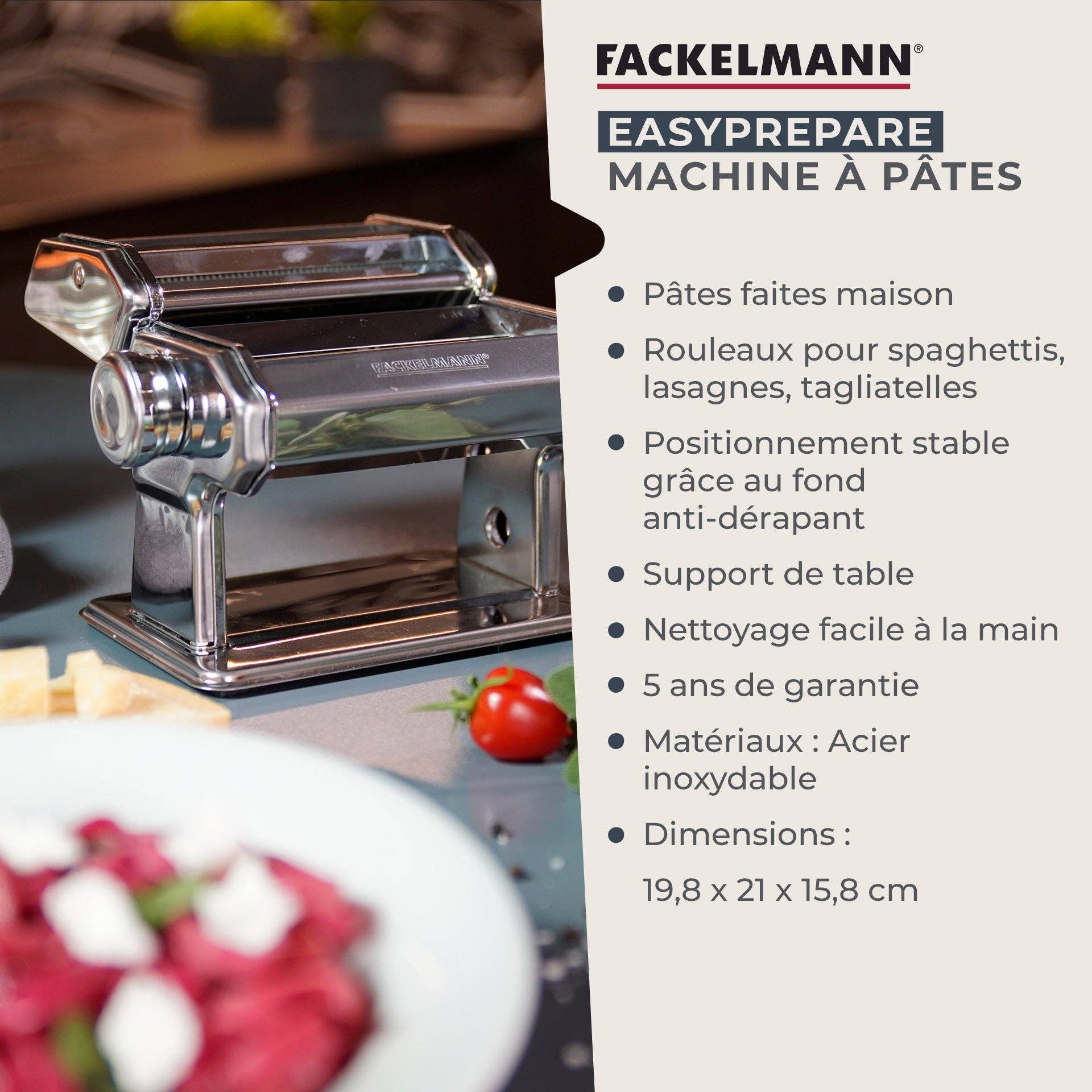 Zenker - Wholesale Kitchen Tool/Gadget - Fackelmann Easy Prepare Manual Pasta Machine2
