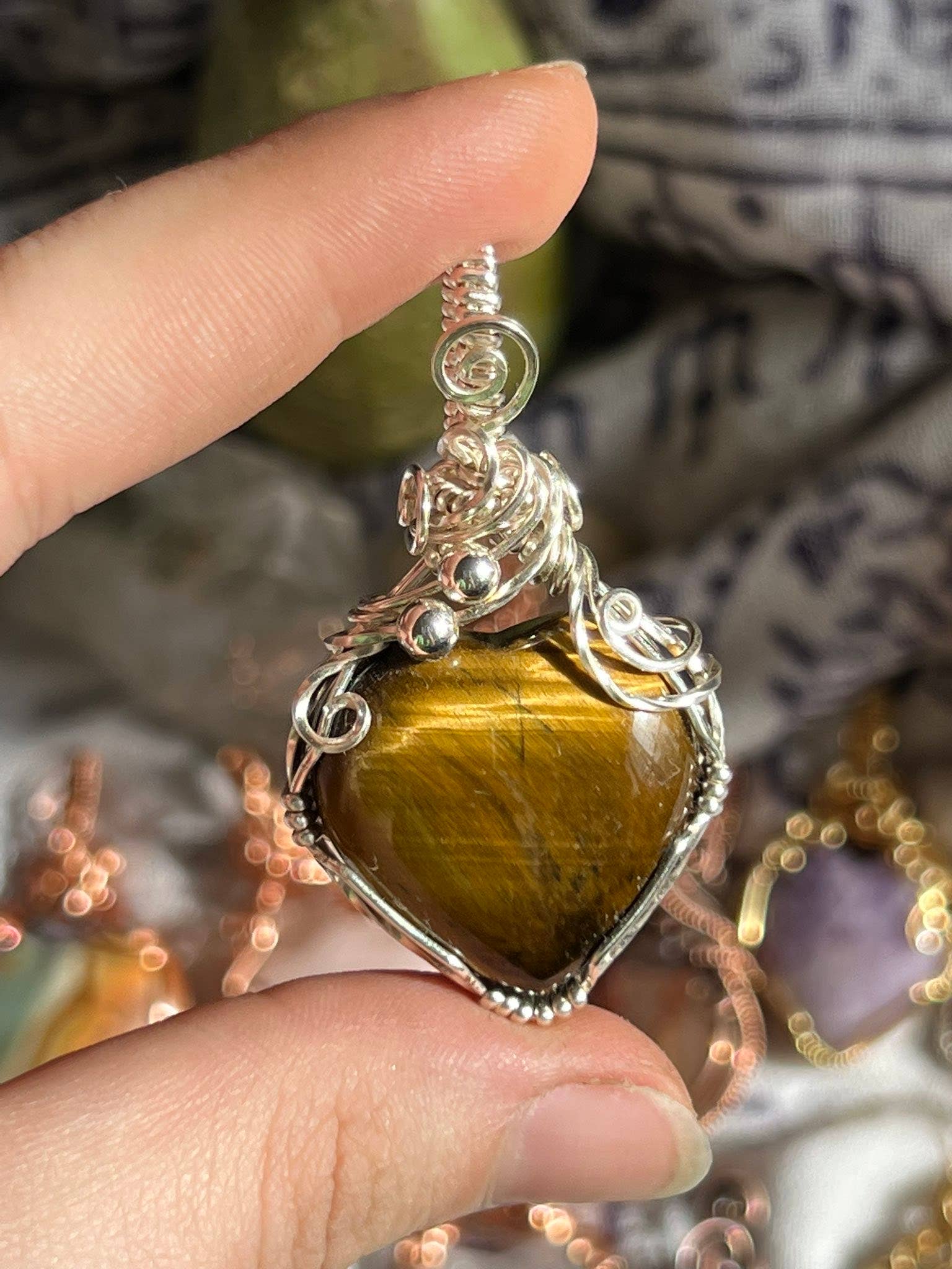 Sunday's Jewels - Wholesale Individual Charm/Pendant - Hearts Pendants - Wire and Gemstone Jewelry2