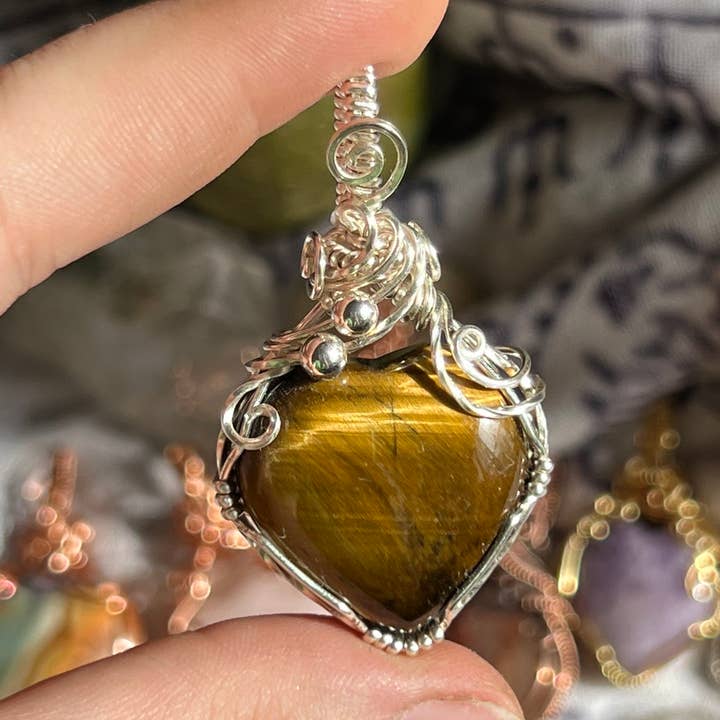 Sunday's Jewels - Wholesale Individual Charm/Pendant - Hearts Pendants - Wire and Gemstone Jewelry2