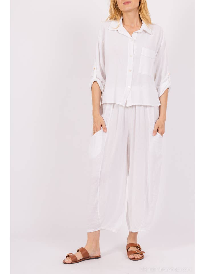 Shyloh - Wholesale Pants - Women's - Linen cotton trousers 2052425