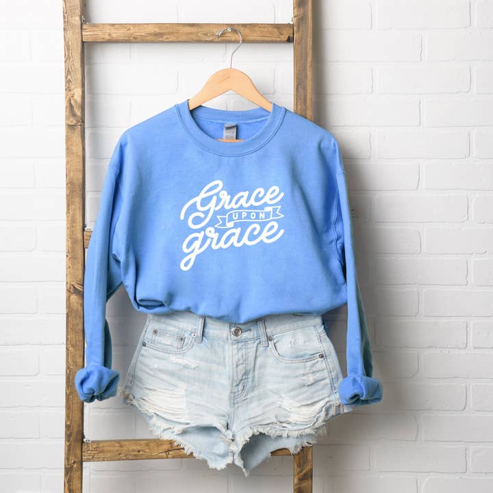 Grace Upon Grace | Sweatshirt for wholesale by Olive And Ivory Wholesale