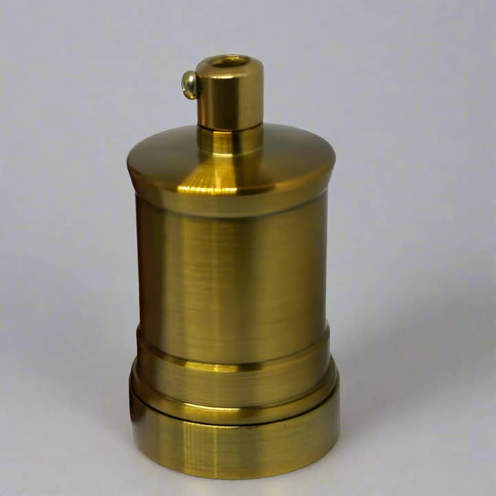 Ledsone - Wholesale Candle Holder - Yellow Brass E27 Vintage Industrial Lamp Light Bulb Holder Antique Retro Edison Light fitting~2958