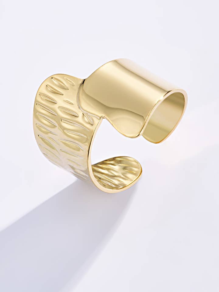 424RX65 stainless steel women's ring for wholesale by BYREN | ÉLINE L'ATELIER