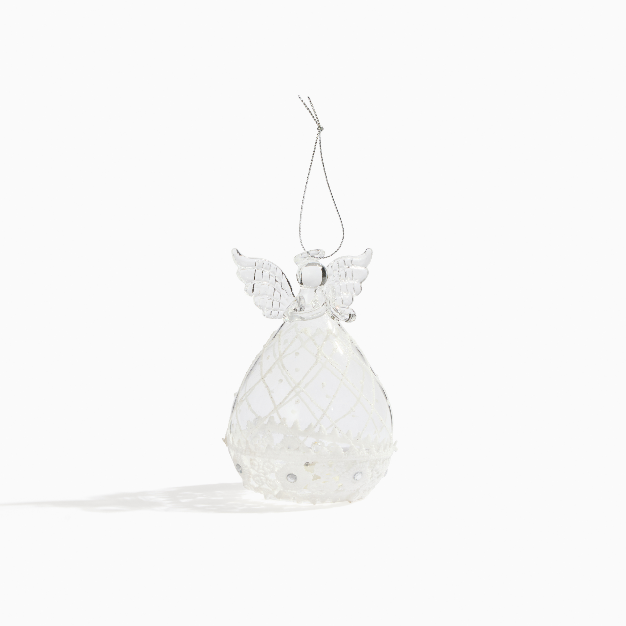 RCS Gifts - Wholesale Ornament - Light Up Angel Ornament w/ Jewels & Lace1