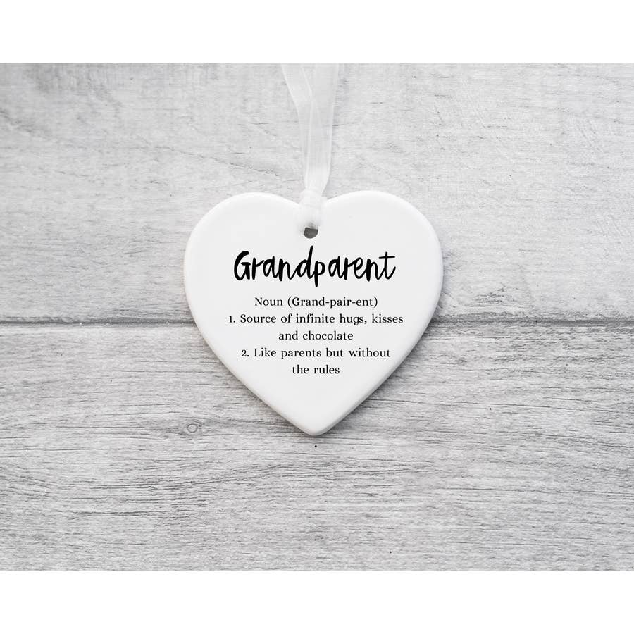 The Gift Club – Großhandel Verzierung – Geschenk für Großeltern aus Keramik als Andenken und Ornament