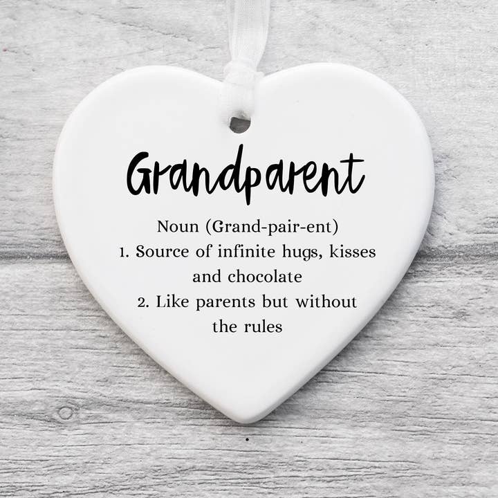 The Gift Club – Großhandel Verzierung – Geschenk für Großeltern aus Keramik als Andenken und Ornament0