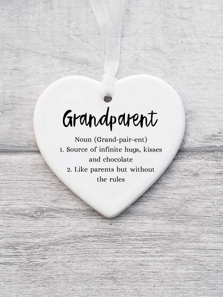 Geschenk für Großeltern aus Keramik als Andenken und Ornament für den Großhandel von The Gift Club