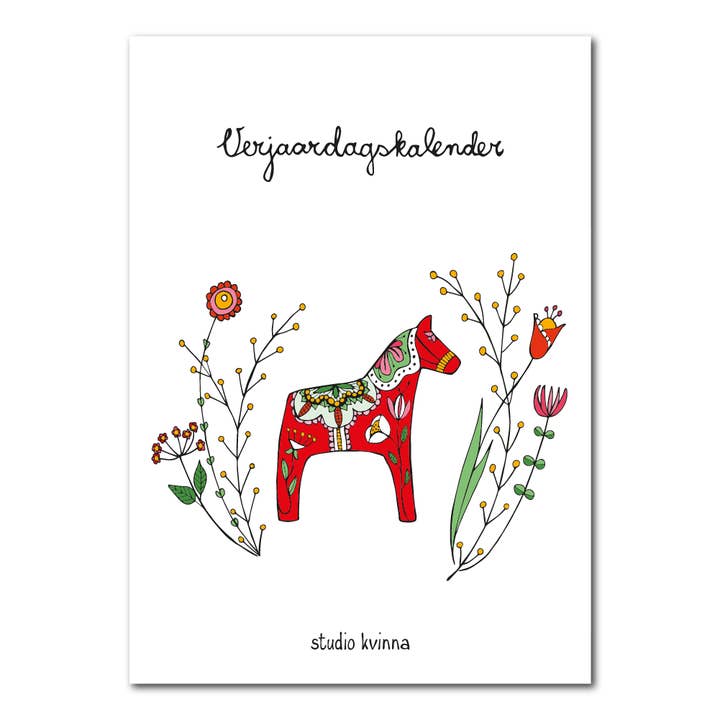 Birthday calendar Sweden for wholesale by Studio Kvinna