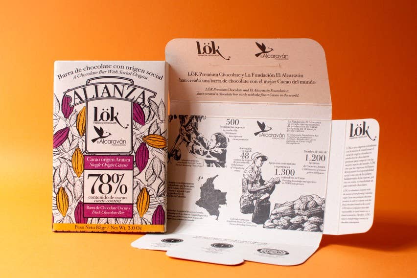 Lök Foods UE - Wholesale Chocolate Bar - Lök ALIANZA 78% Chocolate Bar2