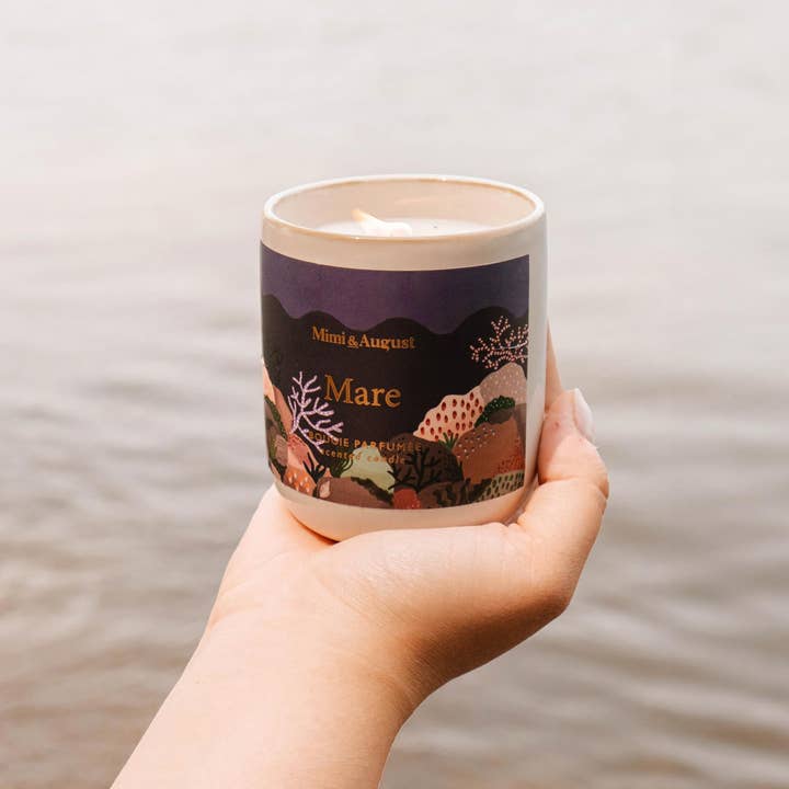 Mimi & August - Wholesale Jar/filled candle - Mare - Reusable Candle - 8oz0