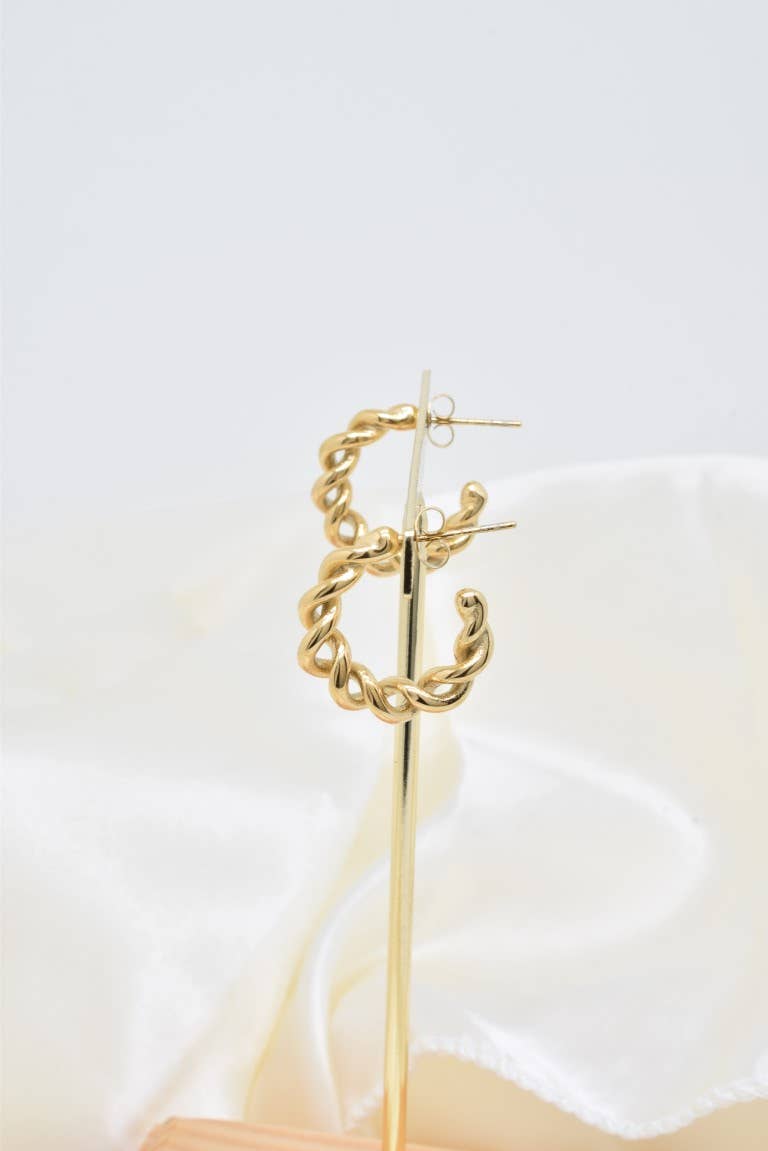 Kapyco - Wholesale Hoop Earrings - stainless steel creole earrings -BO1003072