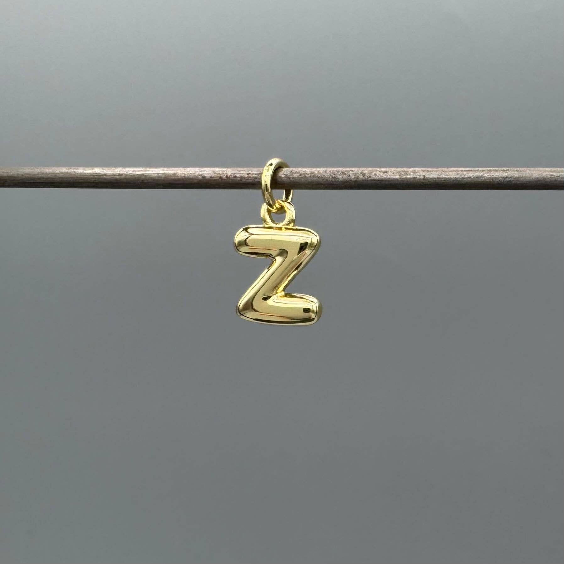 Something Silver - Wholesale Individual Charm/Pendant - Perfect Balloon Bubble Letter Initial Charm22