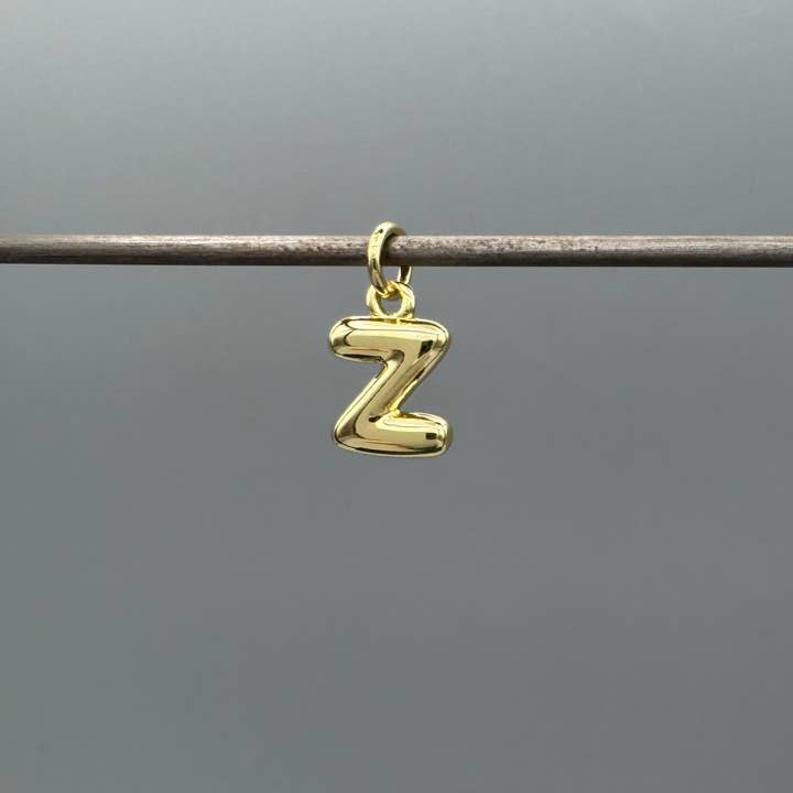 Something Silver - Wholesale Individual Charm/Pendant - Perfect Balloon Bubble Letter Initial Charm22