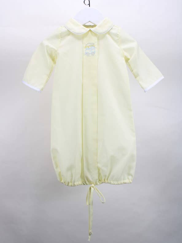 Sebastian Light Yellow Train Bag for wholesale by Baby Blessings Clothing