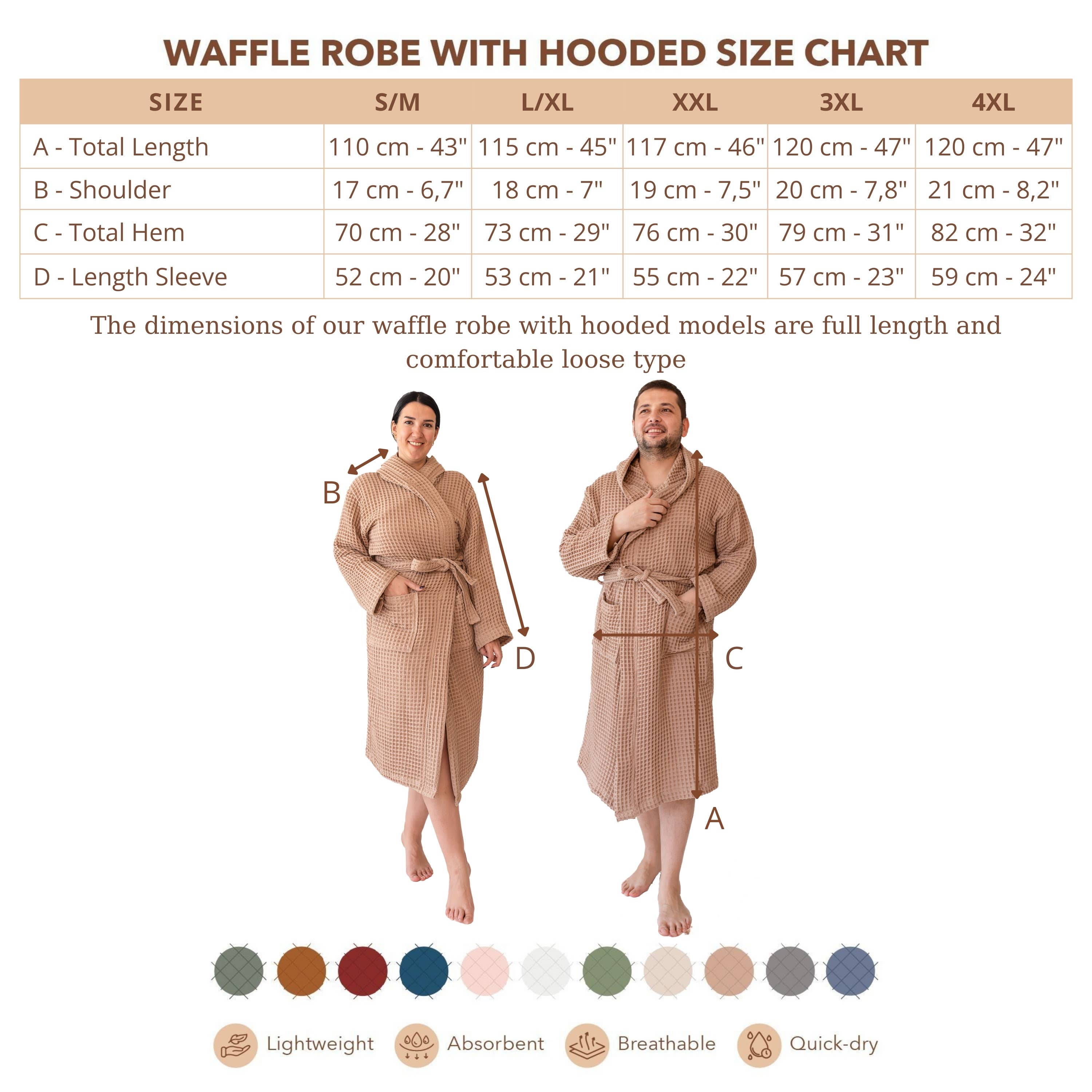 Vivamaison – Engroshandel Morgenkåbe - Unisex – Premium Vaflet Bomuld Badekåbe, Unisex Spa Komfort147