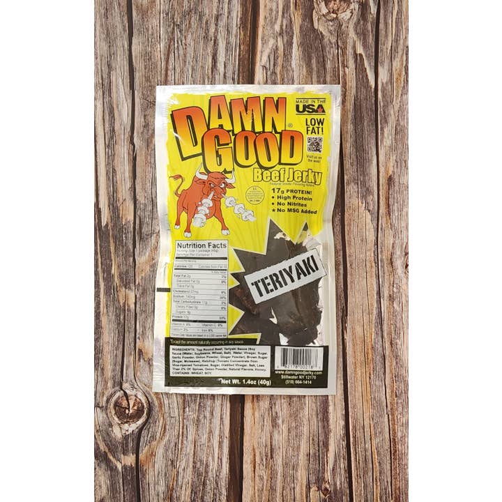 Damn Good Beef Jerky - Wholesale Jerky - 1.4 oz Premium Teriyaki Beef Jerky