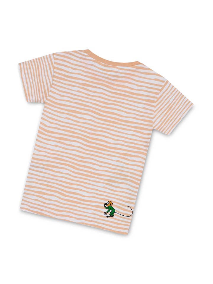 koaa - Wholesale T-Shirt - Kids - koaa – Pippi Longstocking "Stripes" – T-Shirt white/orange1